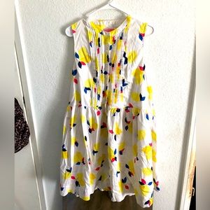 Kate Spade Sleeveless Lemon Shirt Dress